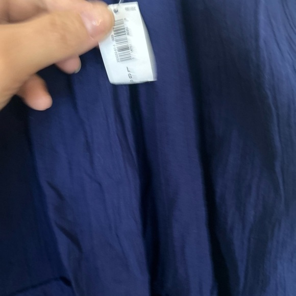 NWT Old Navy Blue Stretch Pull On Skirt Large 100% Cotton - Picture 4 of 7